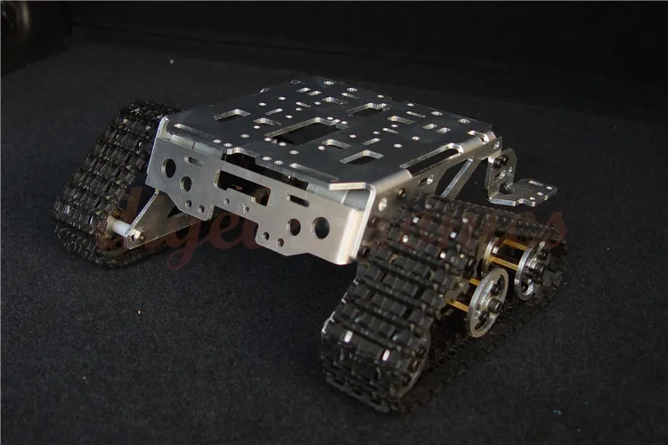 Smart Car Platform Tracked Robot Metal Aluminium Tank Chassis With 2 Strong Power Motors 7-12V for Robot Frame Kit Assembled
Smart Car Platform Tracked Robot Metal Aluminium Tank Chassis With 2 Strong Power Motors 7-12V for Robot Frame Kit Assembled