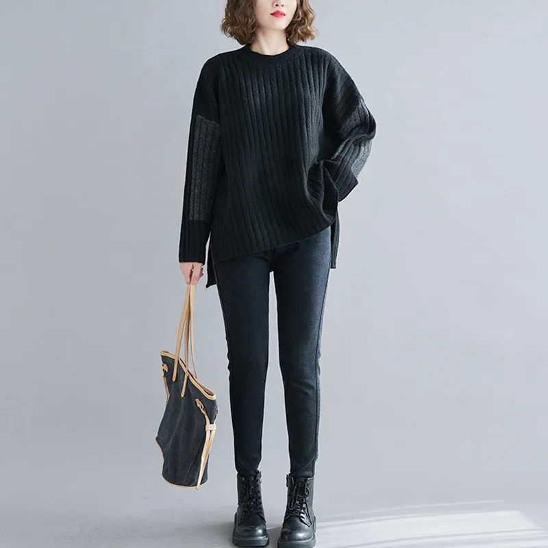 YourSeason Korean Knitting Patchwork Ladies Loose Pullover Sweaters 2021 Winter Spring Women Casual Irregular Sweater 3 Colors
YourSeason Korean Knitting Patchwork Ladies Loose Pullover Sweaters 2021 Winter Spring Women Casual Irregular Sweater 3 Colors