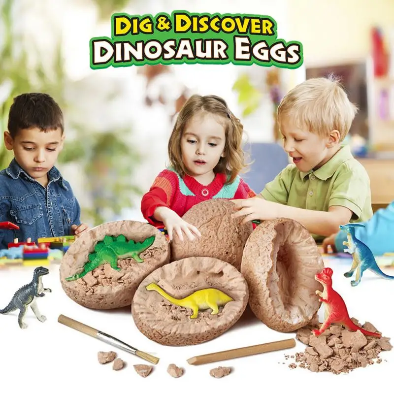 

Игрушечные Яйца динозавра 1 шт., копающие окаменелости, раскопки, динозавры, игрушки для детей, Обучающие Развивающие игрушки, приколы, подар...