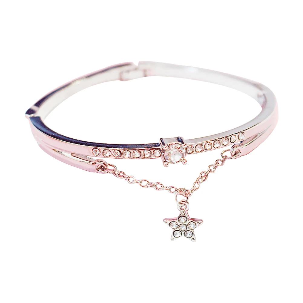 Rose Gold Stainless Steel Bracelets Bangles Luxury Famous Brand Female Heart Forever Love Charm Bracelet Jewelry for Women
Rose Gold Stainless Steel Bracelets Bangles Luxury Famous Brand Female Heart Forever Love Charm Bracelet Jewelry for Women