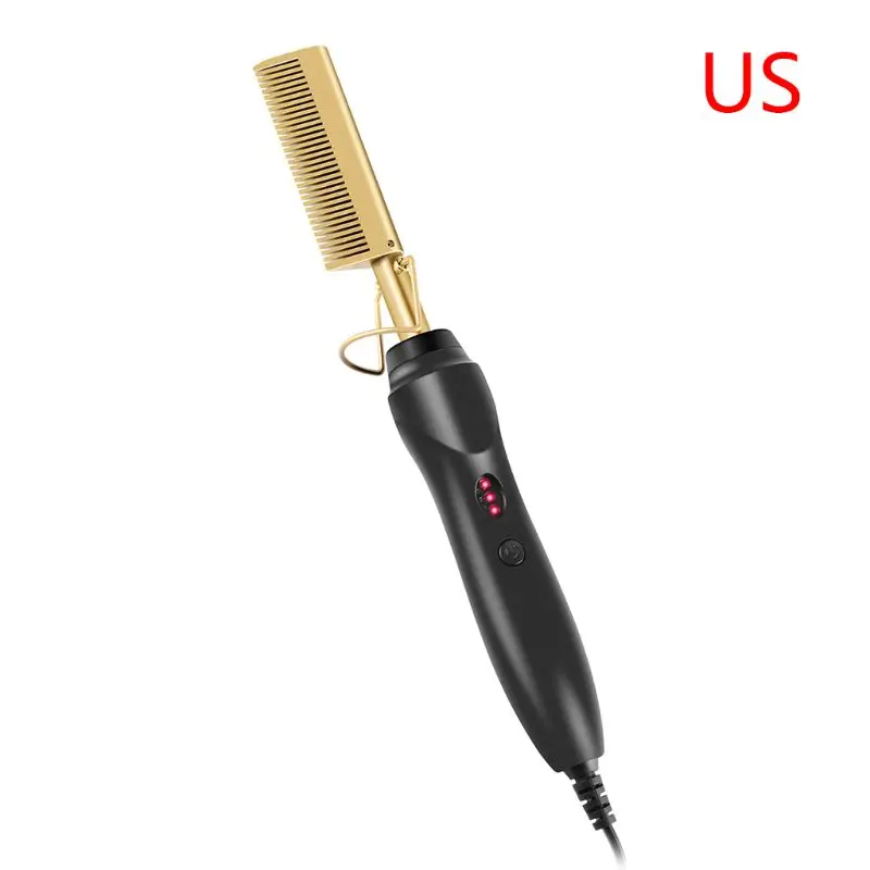 CPDD Electric Hot Straightening Heat Pressing Comb Ceramic Curling Flat Iron Curler Designed Hair Straightener for Natural Black
CPDD Electric Hot Straightening Heat Pressing Comb Ceramic Curling Flat Iron Curler Designed Hair Straightener for Natural Black