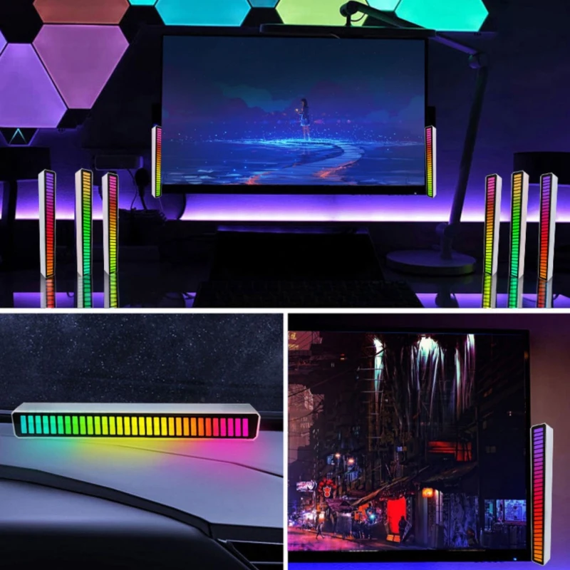 Креативное цветное управление звуком, светильник RGB с голосовой активацией, ритм-подсветильник ка, красочный звук, управление через приложе...
Креативное цветное управление звуком, светильник RGB с голосовой активацией, ритм-подсветильник ка, красочный звук, управление через приложе...