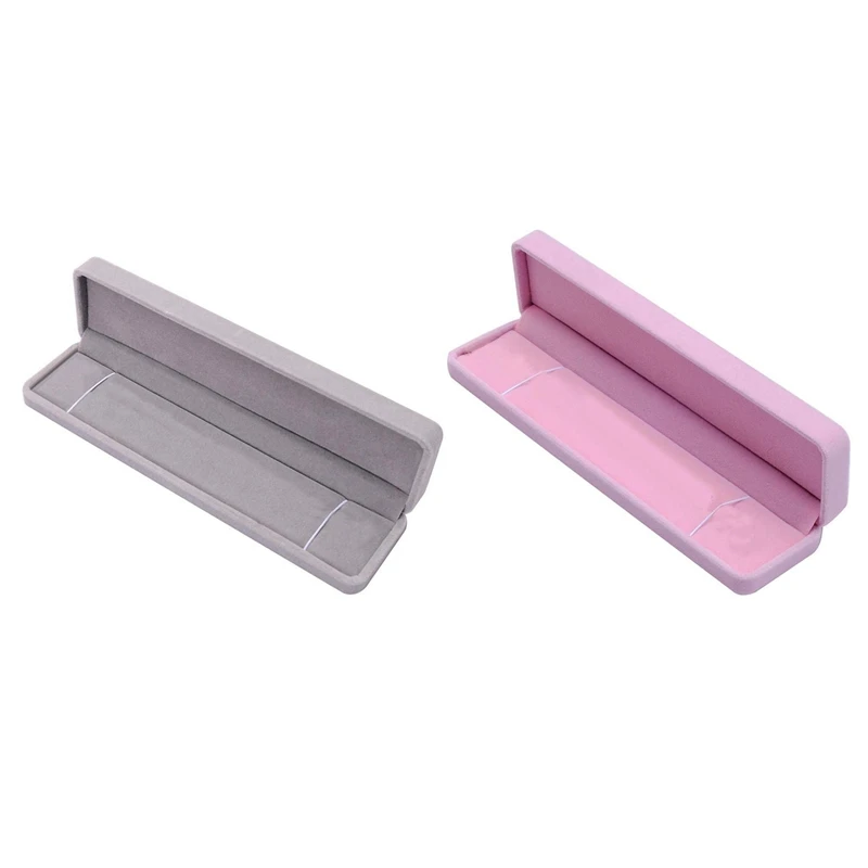 2 Pcs New Velvet Presentation Gift Jewellery Ring Necklace Bracelet Display Box Case, D Pink & D Gray
2 Pcs New Velvet Presentation Gift Jewellery Ring Necklace Bracelet Display Box Case, D Pink & D Gray