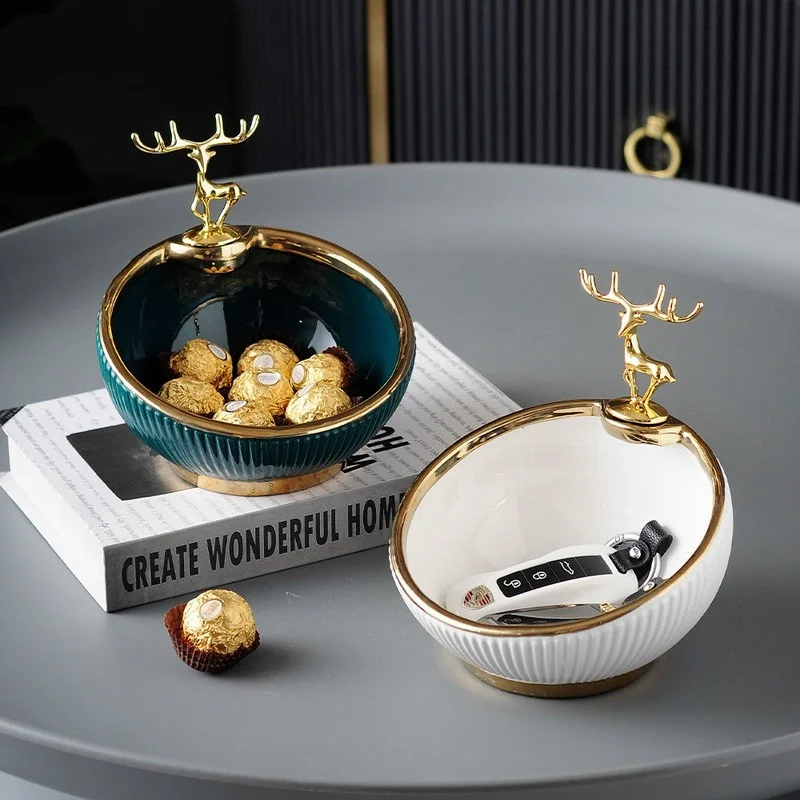 Modern Minimalist Porch Shoe Cabinet Entrance Door Key Golden Deer Storage Ceramic Decoration Creative Living Room Home
Modern Minimalist Porch Shoe Cabinet Entrance Door Key Golden Deer Storage Ceramic Decoration Creative Living Room Home