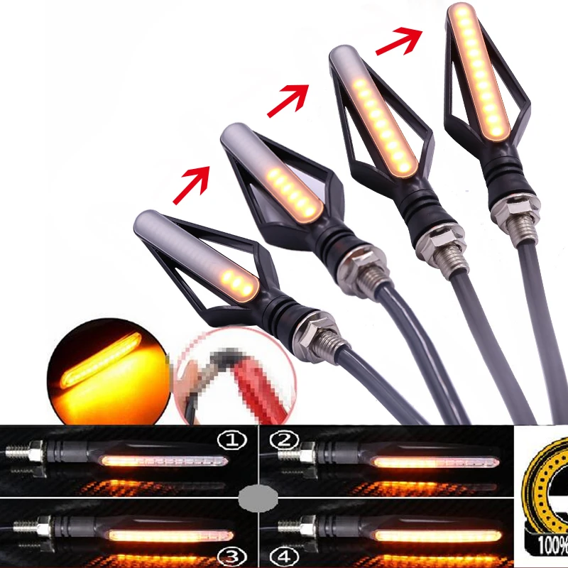 Motorcycle LED Turn Signal Lights Motorbike Indicator Lamps License Plate DRL Moto Flasher Tail Brake Bulbs White Yellow Red
Motorcycle LED Turn Signal Lights Motorbike Indicator Lamps License Plate DRL Moto Flasher Tail Brake Bulbs White Yellow Red