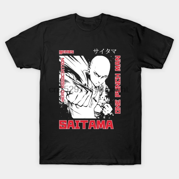 Мужская футболка One Punch Man Saitama Футболка женская футболка|Мужские футболки| |