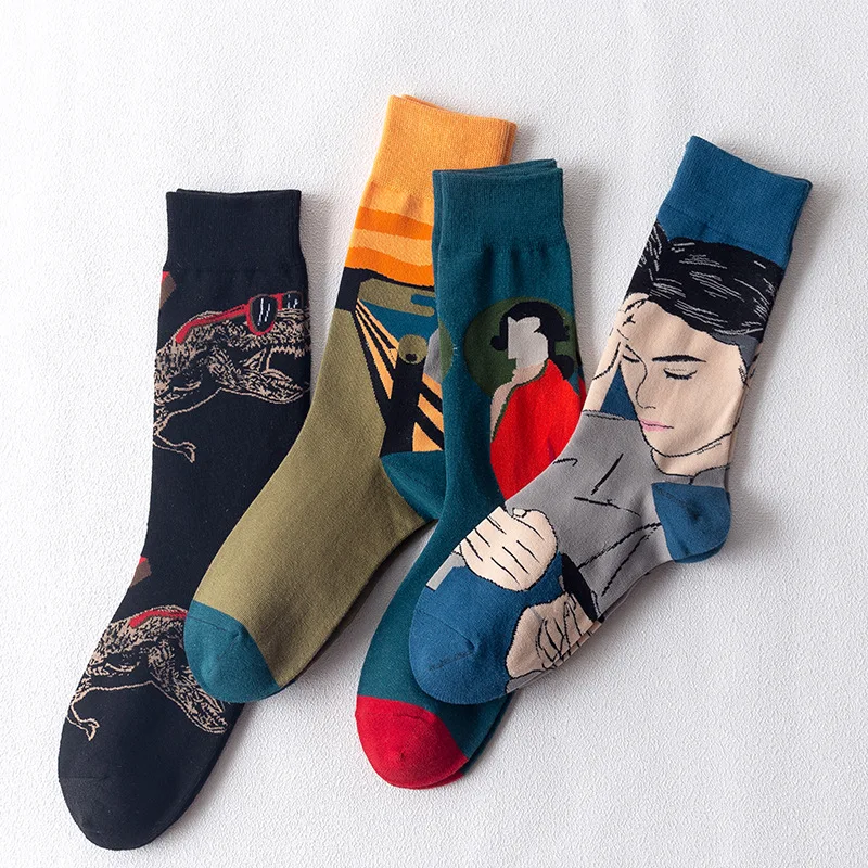 2021 Street Culture Fashion Unisex Skateboard Socks Crocodile Character Pattern High-top Men's Socks With Cotton Women's Socks
2021 Street Culture Fashion Unisex Skateboard Socks Crocodile Character Pattern High-top Men's Socks With Cotton Women's Socks