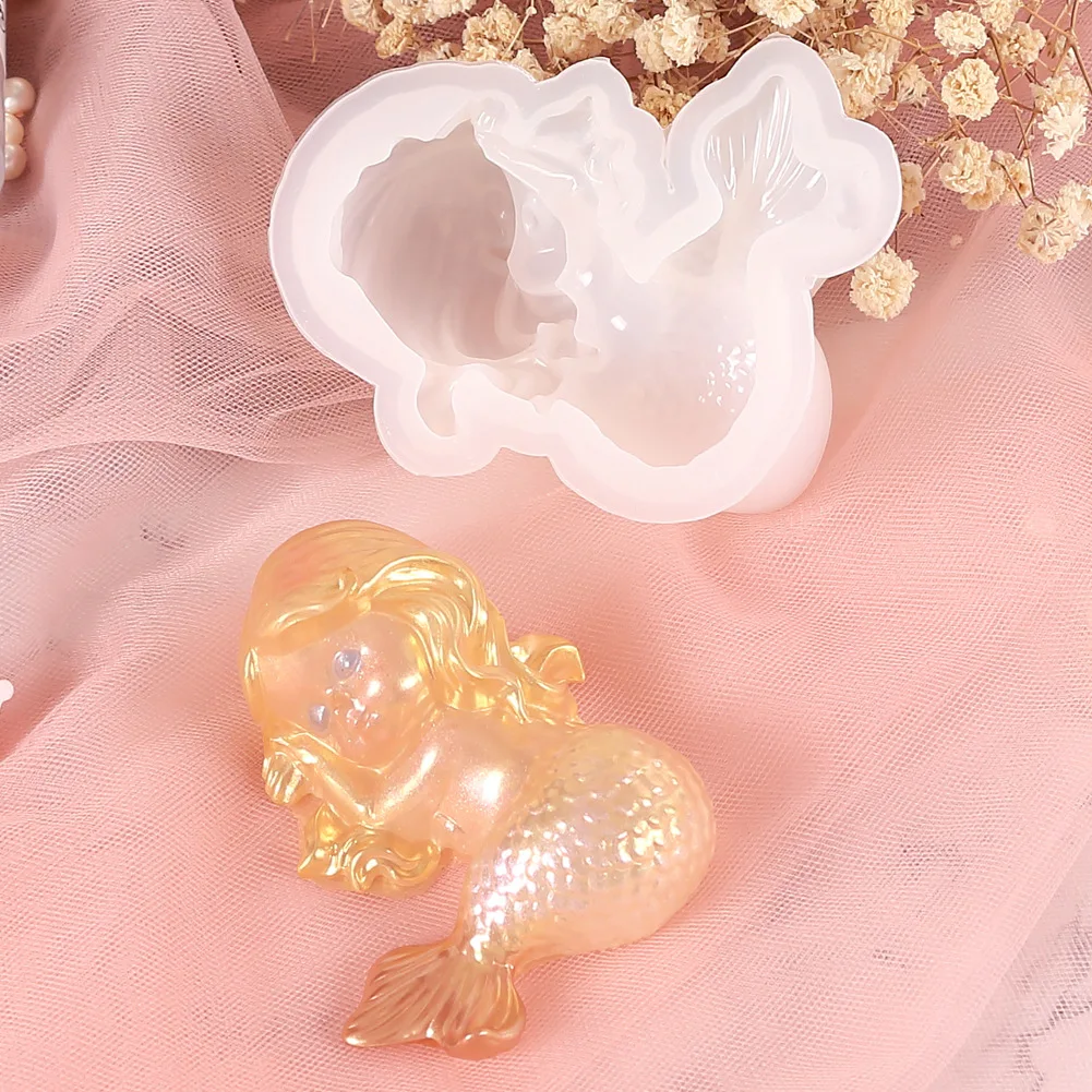 Sleeping Mermaid Silicone Mold DIY Epoxy Mold Handmade Soap Candle Mold Jewelry Making Tools Silicon Keychain Mold
Sleeping Mermaid Silicone Mold DIY Epoxy Mold Handmade Soap Candle Mold Jewelry Making Tools Silicon Keychain Mold