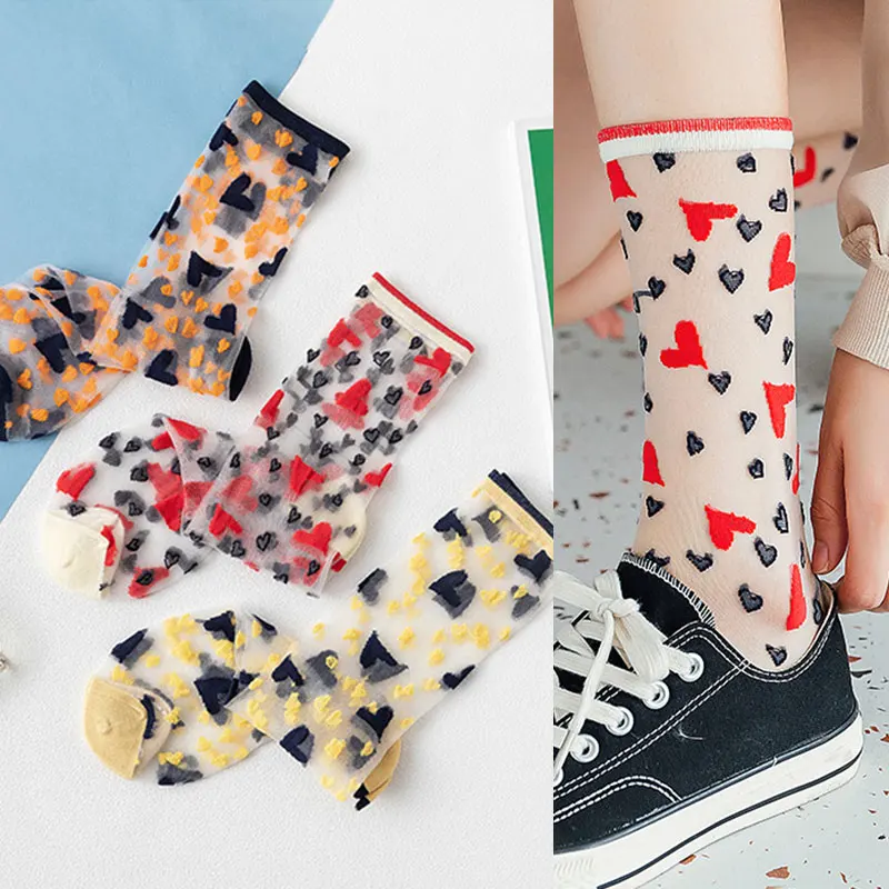Sweet Heart Women Socks Transparent Ultra-thin Daisy Socks Girls Female Fashion Chiffon Mesh Breathable Tulle Long Socks
Sweet Heart Women Socks Transparent Ultra-thin Daisy Socks Girls Female Fashion Chiffon Mesh Breathable Tulle Long Socks