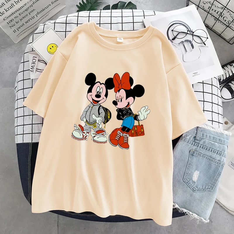 Disney 2021 T-shirt Women Cartoon Mickey Minnie Mouse Women Short Summer Regular t Shirt O-Neck White Tops Tee Shirt Loose Femme
Disney 2021 T-shirt Women Cartoon Mickey Minnie Mouse Women Short Summer Regular t Shirt O-Neck White Tops Tee Shirt Loose Femme