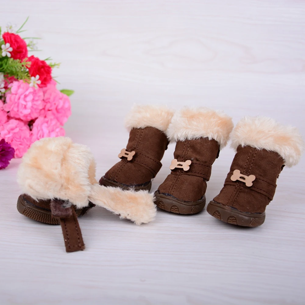 4pcs/set Winter Pet Dog Shoes Anti-slip Rain Snow Boots Footwear Thick Warm Pet Booties for Small Medium Dogs Pet Products
4pcs/set Winter Pet Dog Shoes Anti-slip Rain Snow Boots Footwear Thick Warm Pet Booties for Small Medium Dogs Pet Products