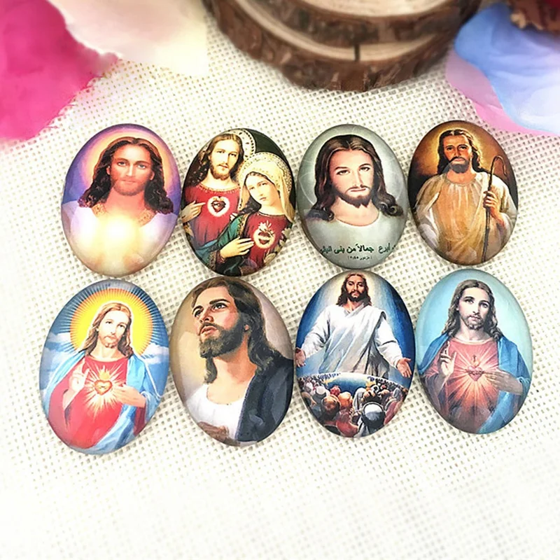 10pcs Christian Jesus Oval Shape Crystal Glass Cabochons Cover 10x14mm 13x18mm 20x30mm 30x40mm for DIY Pendants Jewelry Making
10pcs Christian Jesus Oval Shape Crystal Glass Cabochons Cover 10x14mm 13x18mm 20x30mm 30x40mm for DIY Pendants Jewelry Making