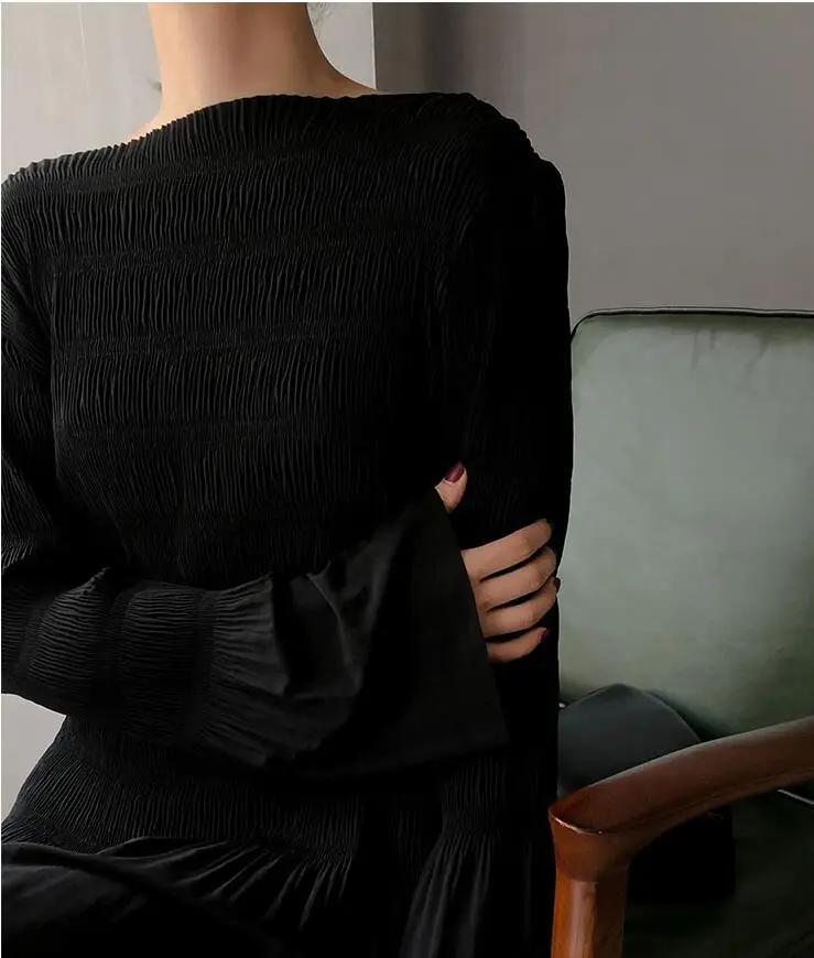 Women Dress 2021 Summer Dress Half Wrapped Flare Sleeve Threaded Casual Midi Dress Women Clothes 
Women Dress 2021 Summer Dress Half Wrapped Flare Sleeve Threaded Casual Midi Dress Women Clothes
