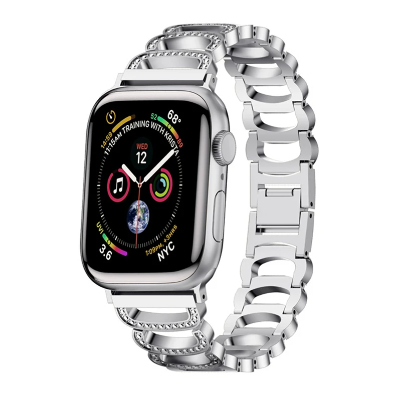 Bling Watch Strap For Apple Watch 6 Band SE 44mm 40mm iWatch Series 5 4 Stainless Steel Bracelet For Applewatch 3 42mm 38mm
Bling Watch Strap For Apple Watch 6 Band SE 44mm 40mm iWatch Series 5 4 Stainless Steel Bracelet For Applewatch 3 42mm 38mm