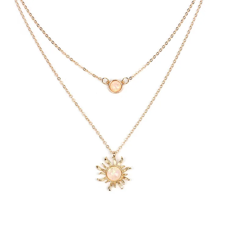Todorova Multi-layer Sunflower Necklace Clavicle Chain Round Opal Pendant Choker Necklaces For Women Girls Wedding Jewelry Gifts
Todorova Multi-layer Sunflower Necklace Clavicle Chain Round Opal Pendant Choker Necklaces For Women Girls Wedding Jewelry Gifts