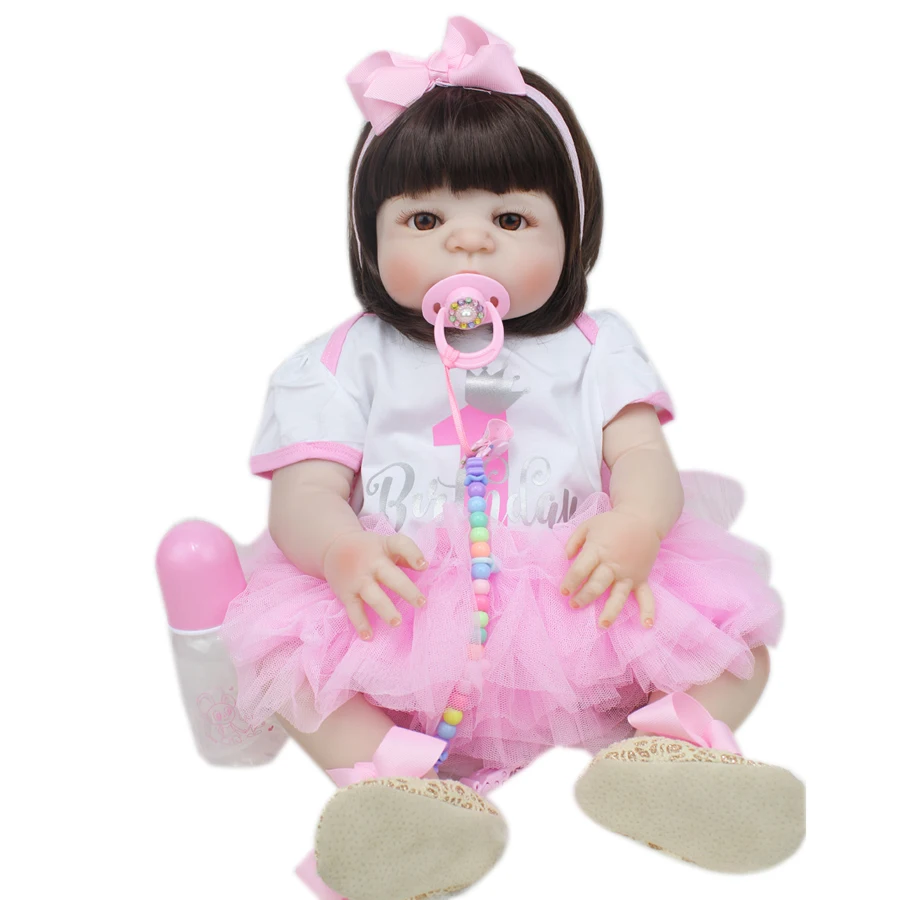 55 CM Full Silicone Reborn Doll Like Real Newborn Princess Toddler Girls Babies Birthday Gift Child Bathe Toy
55 CM Full Silicone Reborn Doll Like Real Newborn Princess Toddler Girls Babies Birthday Gift Child Bathe Toy