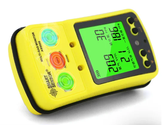 AS8900 4 in 1 portable Gas analyzer O2 H2S CO Combustible Gas/LEL Multi Gas Detector
AS8900 4 in 1 portable Gas analyzer O2 H2S CO Combustible Gas/LEL Multi Gas Detector