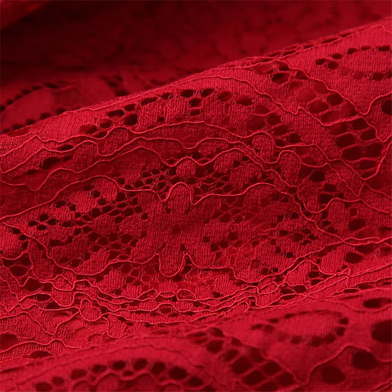Fashion Designer Runway Summer Dress Short Sleeve Women Clothing 2020 New Elegant V Neck Hollow Out Lace Party Dress Red Black
Fashion Designer Runway Summer Dress Short Sleeve Women Clothing 2020 New Elegant V Neck Hollow Out Lace Party Dress Red Black