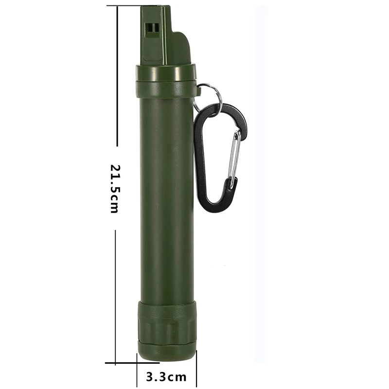 Outdoor Water Filtration Survival Water Filter Straw Water Filtration System Drinking Purifier For Emergency Hiking Camping
Outdoor Water Filtration Survival Water Filter Straw Water Filtration System Drinking Purifier For Emergency Hiking Camping