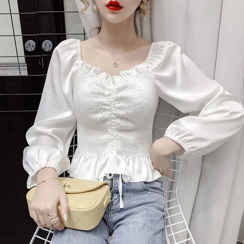 Haut femme white blouse women shirts plus size womens tops blouses woman low cut blusas verano mujer tunique femme square neck
Haut femme white blouse women shirts plus size womens tops blouses woman low cut blusas verano mujer tunique femme square neck