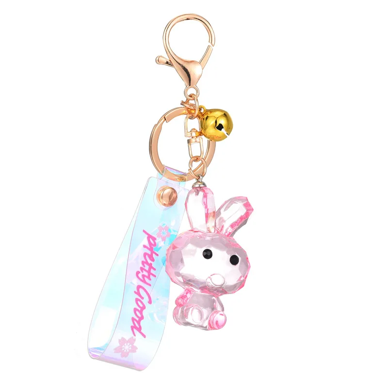 Crystal Rabbit Keychain Female Cute Color Transparent Bunny Bag Pendant Car Key Pendant Wholesale Anime Keychain Cute Keychain
Crystal Rabbit Keychain Female Cute Color Transparent Bunny Bag Pendant Car Key Pendant Wholesale Anime Keychain Cute Keychain