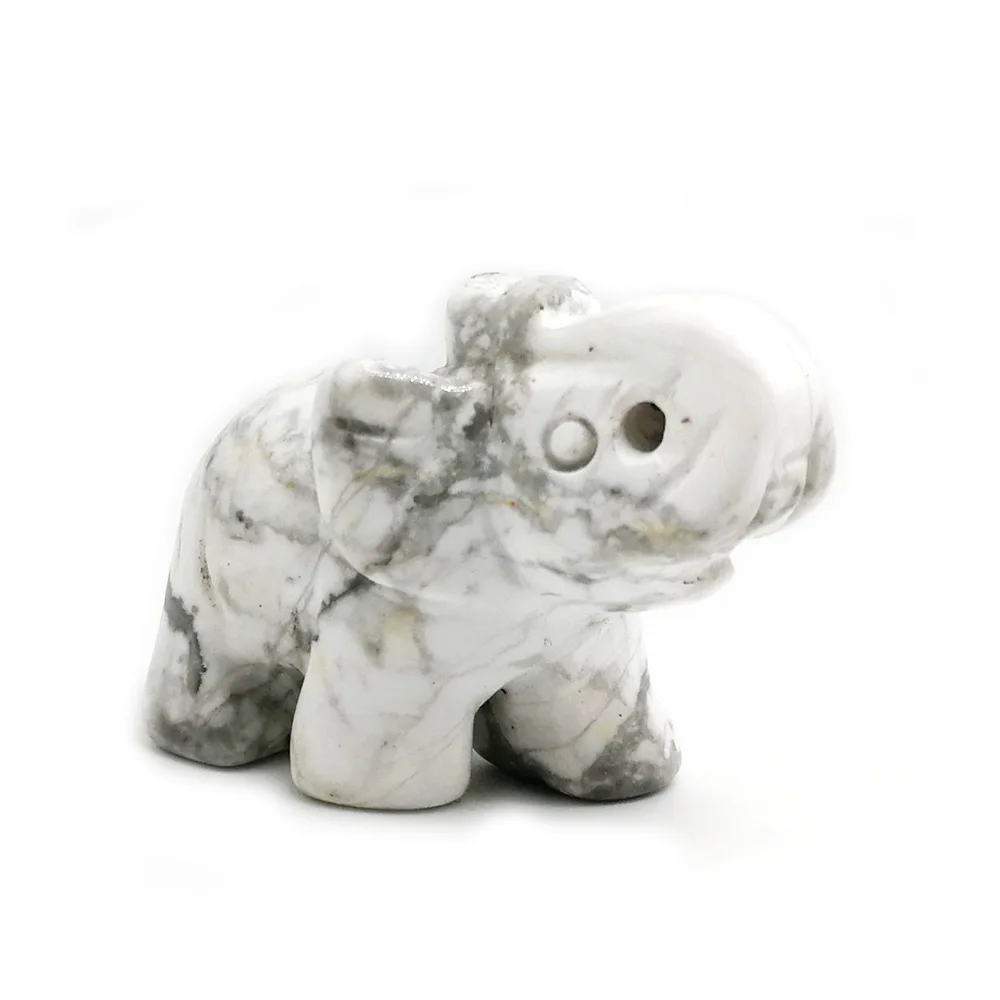 YuBao 1Pcs 1.5" White Turquoise Elephant Statue Natural Gemstone Healing Crystal Animals Figurines
YuBao 1Pcs 1.5" White Turquoise Elephant Statue Natural Gemstone Healing Crystal Animals Figurines