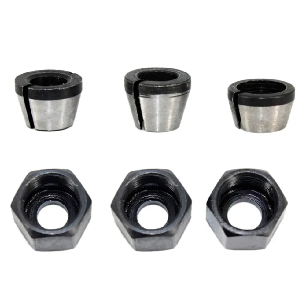 1 Set Router Drill Collet Chuck Adapter W/ Nut 6/6.35/8mm For Woodworking Bench Accessories
1 Set Router Drill Collet Chuck Adapter W/ Nut 6/6.35/8mm For Woodworking Bench Accessories