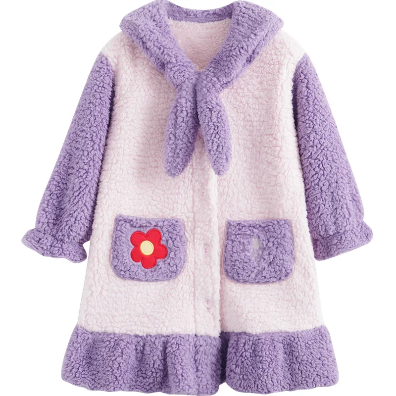 Winter Velvet Nightgowns For 2-14 Years Baby Girls Lovely Cartoon Long Sleeve Nightdress Kids Thick Warm Flannel Sleeping Dress
Winter Velvet Nightgowns For 2-14 Years Baby Girls Lovely Cartoon Long Sleeve Nightdress Kids Thick Warm Flannel Sleeping Dress