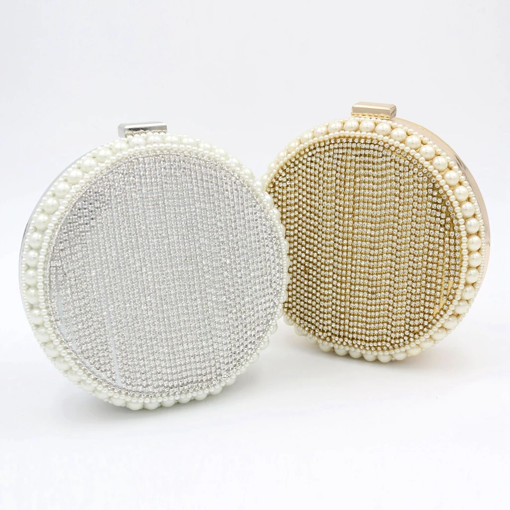 Dinner Handbag Rhinestone Diamond Encrusted Round Pearl Bag Hand Held One Shoulder Slanted Across Evening Dress Tassel Bag
Dinner Handbag Rhinestone Diamond Encrusted Round Pearl Bag Hand Held One Shoulder Slanted Across Evening Dress Tassel Bag