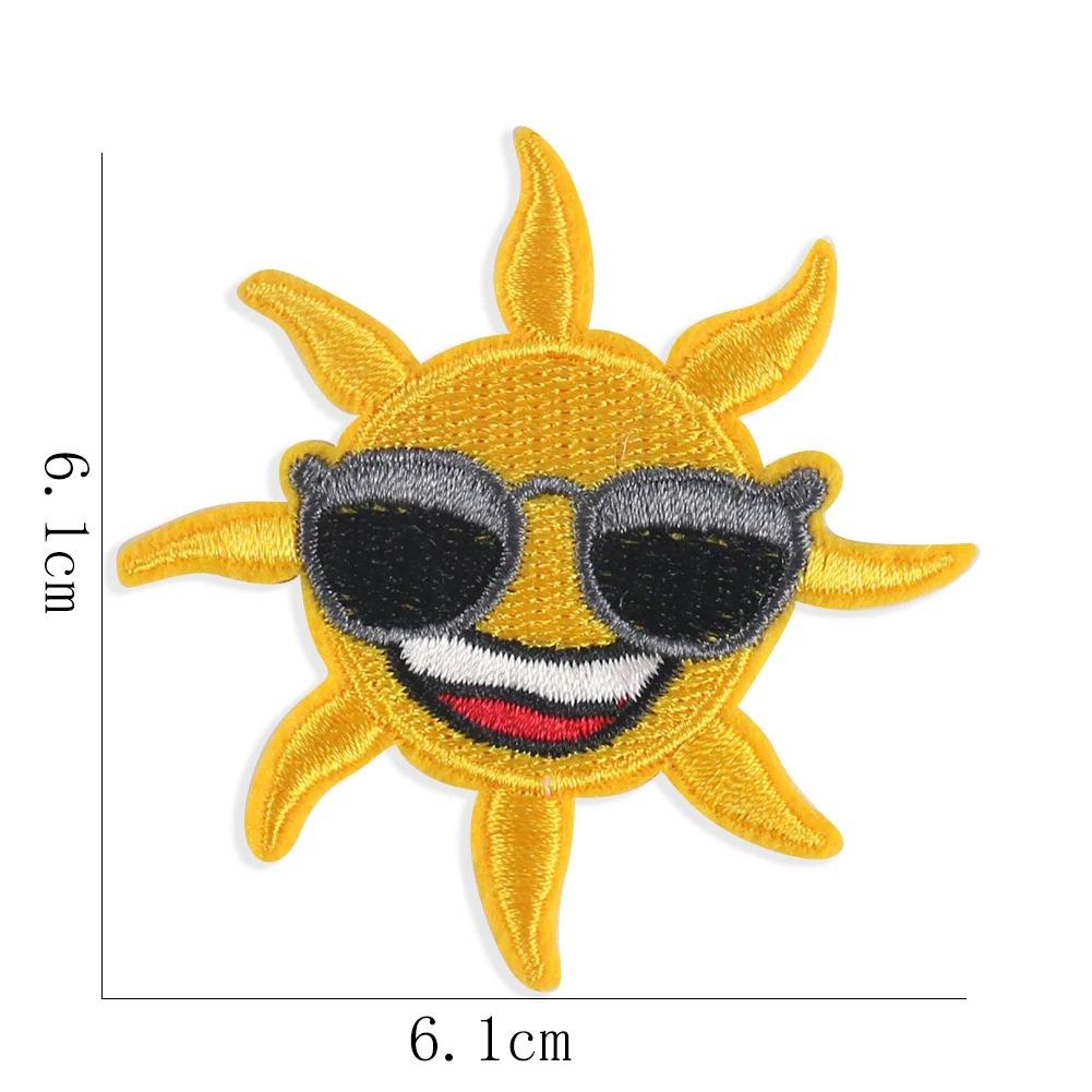5PCS Cute Sun Sunglasses Patches DIY Embroidery Applique Iron on Patches for Clothing Accessories Kids Women Clothes Stickers
5PCS Cute Sun Sunglasses Patches DIY Embroidery Applique Iron on Patches for Clothing Accessories Kids Women Clothes Stickers