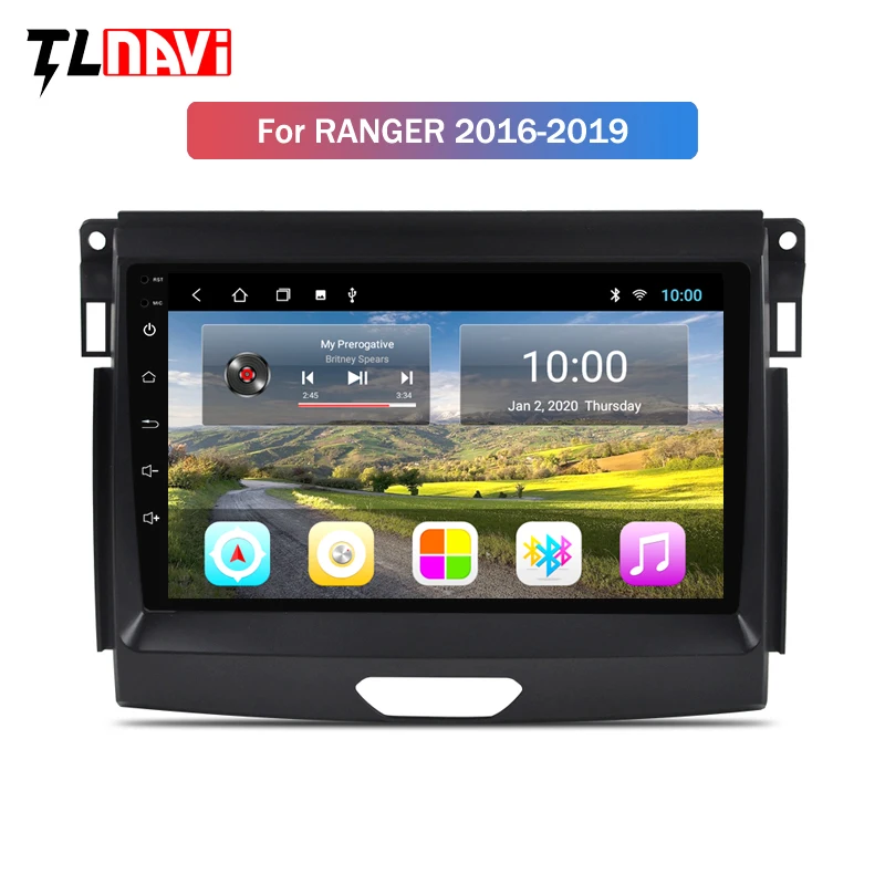 Автомагнитола 2G RAM DVD плеер GPS навигация для Ford Ranger 2016 ~ 2019 Android 10 HD дисплей система