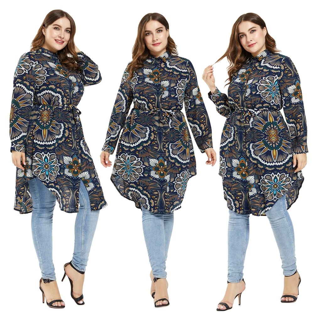 Plus Size Muslim Blouse Women Tops Long Print Shirt Dress Abaya Top Turkey Islam Ramadan Arabic Dubai Islamic Clothing
Plus Size Muslim Blouse Women Tops Long Print Shirt Dress Abaya Top Turkey Islam Ramadan Arabic Dubai Islamic Clothing