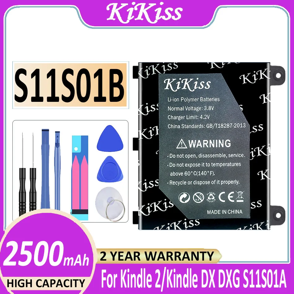 

Original KiKiss Battery S11S01B 2500mAh For Amazon Kindle 2 & Kindle DX DXG D00511 D00701 D00801 Bateria