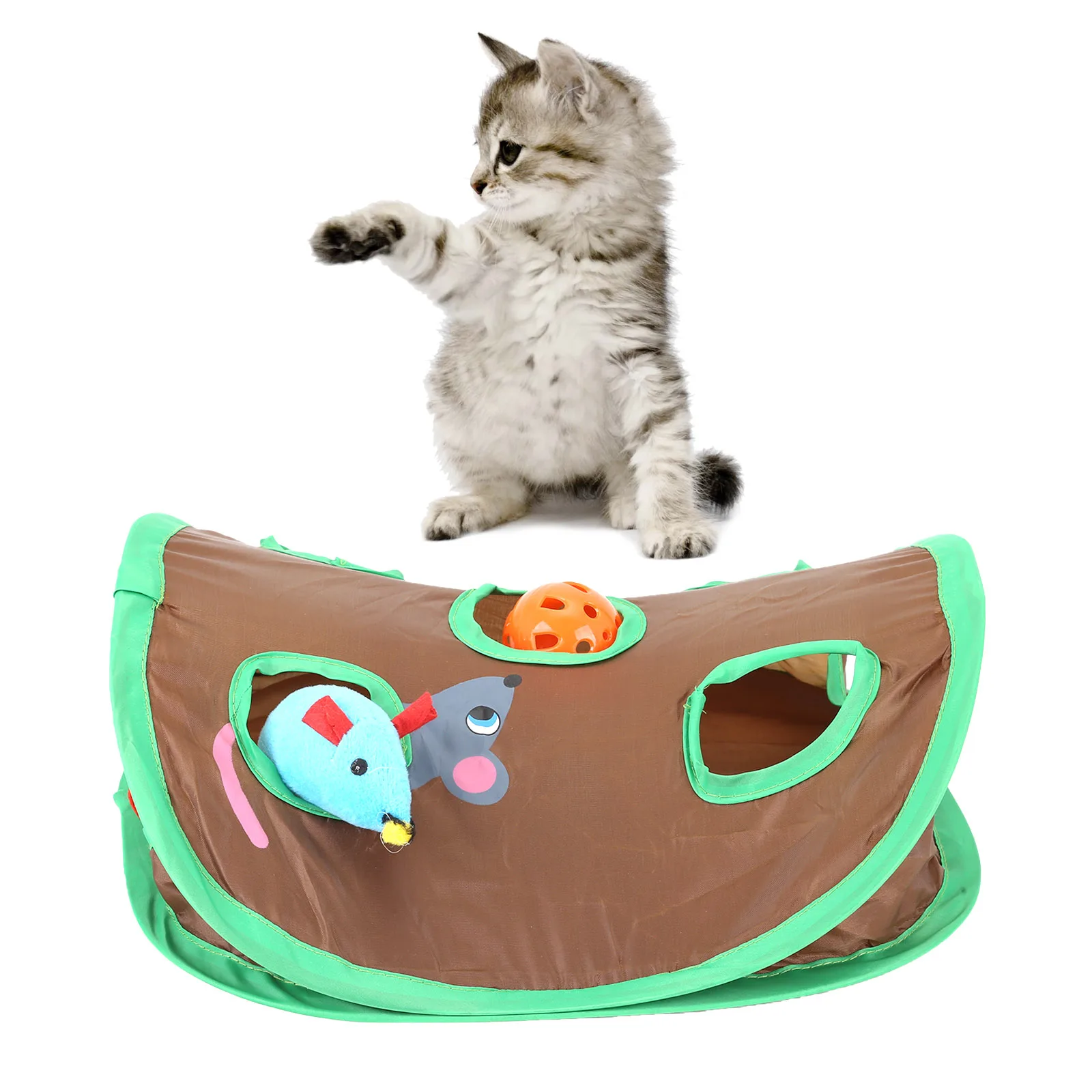 Pet Cat Mice Game Intelligence Toy Bell Tent With 9 Hole Cats Playing Tunnel Funny Foldable Mouse Hunt Toys Keeps Kitten Active
Pet Cat Mice Game Intelligence Toy Bell Tent With 9 Hole Cats Playing Tunnel Funny Foldable Mouse Hunt Toys Keeps Kitten Active