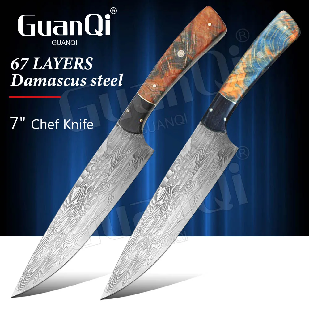 7 Inch Chef Knife Kitchen Knife Damascus Steel Chef Santoku Knives Cleaver Knife Vegetable Cutter Japanese Chef knife Cooking 
7 Inch Chef Knife Kitchen Knife Damascus Steel Chef Santoku Knives Cleaver Knife Vegetable Cutter Japanese Chef knife Cooking