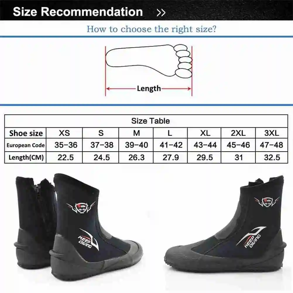 Outdoor Diving Shoes 5MM Winter Cold-proof High-top Warmth Non-slip Vulcanized Diving Shoes Wading Shoes
Outdoor Diving Shoes 5MM Winter Cold-proof High-top Warmth Non-slip Vulcanized Diving Shoes Wading Shoes