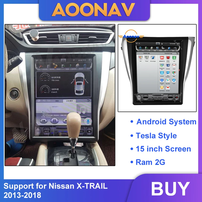Магнитола Tesla в стиле Android, с большим экраном, автомагнитола, головное устройство, GPS-навигация для-NISSAN X-TRAIL 2013-2018, мультимедийный плеер
Магнитола Tesla в стиле Android, с большим экраном, автомагнитола, головное устройство, GPS-навигация для-NISSAN X-TRAIL 2013-2018, мультимедийный плеер