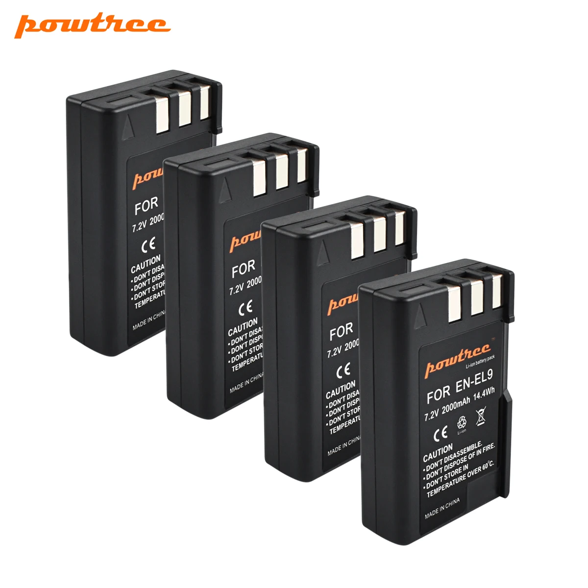 Powtree 2000mAh 7.2V EN-EL9 EN-EL9A EN EL9 EL9A ENEL9 Batteries + LED Charger for Nikon D40 D40X D60 D3000 D5000 Digital Camera |