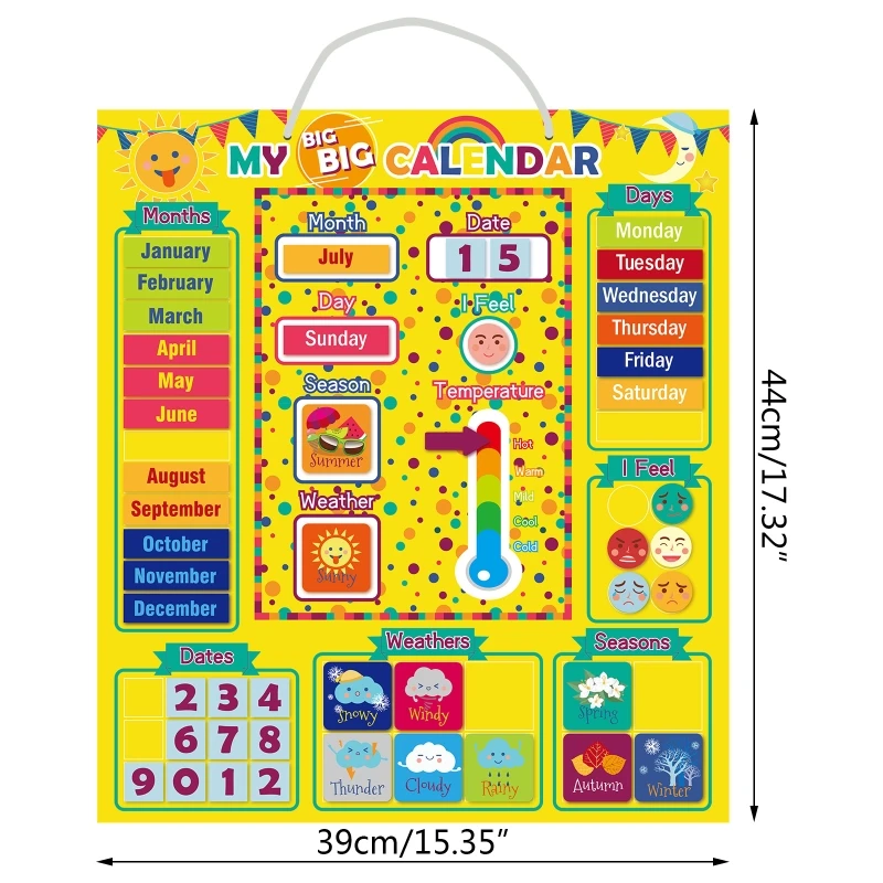 Weather Calendar Magnetic Board Whole Brain Development Wisdom Learning Enlightenment Creative Children Toys
Weather Calendar Magnetic Board Whole Brain Development Wisdom Learning Enlightenment Creative Children Toys