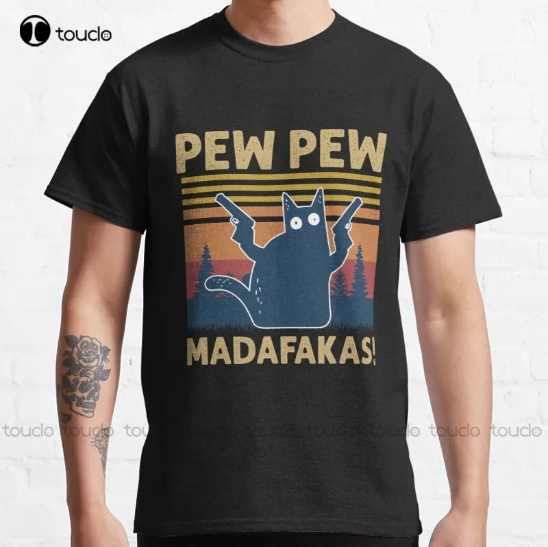 New Vintage Retro Black Cat Pew Pew Madafakas! Funny Cat Pew Pew Madafakas Classic T-Shirt Tshirts Cotton Tee Shirts S-5Xl
New Vintage Retro Black Cat Pew Pew Madafakas! Funny Cat Pew Pew Madafakas Classic T-Shirt Tshirts Cotton Tee Shirts S-5Xl