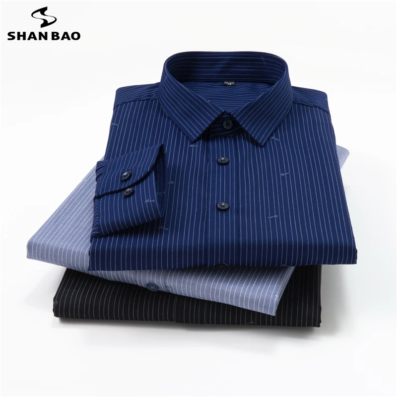 SHAN BAO 2021 autumn new high-quality bamboo fiber striped printing long-sleeved shirt classic business casual men's loose shirt
SHAN BAO 2021 autumn new high-quality bamboo fiber striped printing long-sleeved shirt classic business casual men's loose shirt