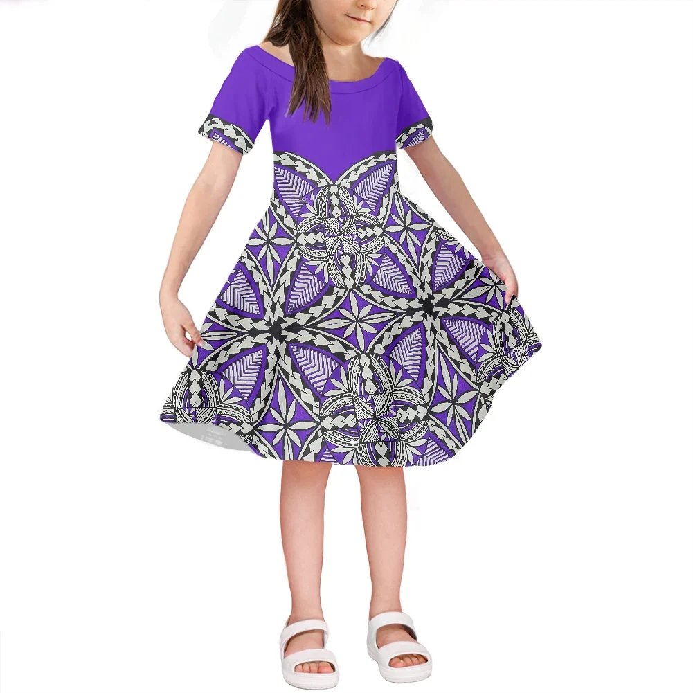 2022 New Fashion Princess Girls Dress High Quality Polynesian Round Neck Short Sleeve Cute Dress Kids Birthday Party Clothing
2022 New Fashion Princess Girls Dress High Quality Polynesian Round Neck Short Sleeve Cute Dress Kids Birthday Party Clothing