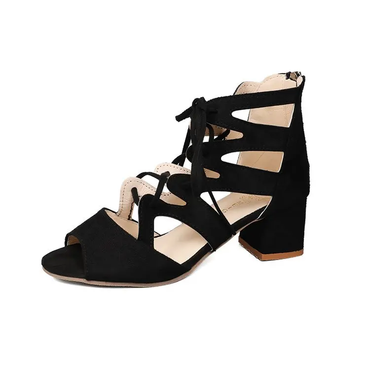 NEW Fashion High Heels Leather Sandal Suede Mid-heel Women Sandals High Heels Summer Sexy Sandals Shoes
NEW Fashion High Heels Leather Sandal Suede Mid-heel Women Sandals High Heels Summer Sexy Sandals Shoes