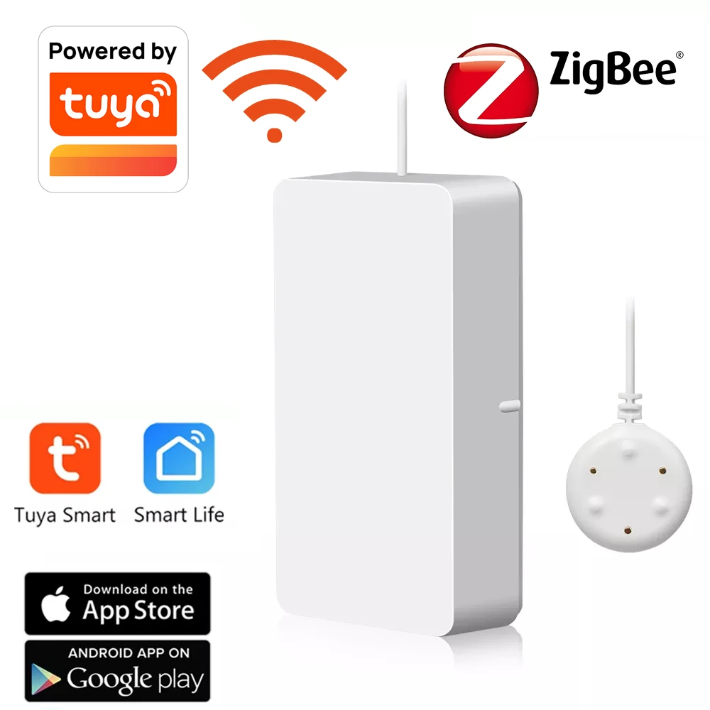 Tuya Smart WIFI /Zigbee Water Leak Sensor Detector Flood Alert Overflow Security Alarm System Water Leakage Alarm Smart Life App
Tuya Smart WIFI /Zigbee Water Leak Sensor Detector Flood Alert Overflow Security Alarm System Water Leakage Alarm Smart Life App