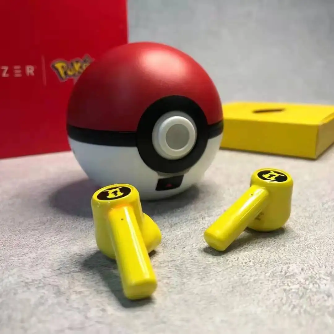 Портативные Bluetooth-наушники Pikachu для Razer TWS, беспроводные Bluetooth-наушники-вкладыши, сенсорная гарнитура для Pokeball, наушники для телефона
Портативные Bluetooth-наушники Pikachu для Razer TWS, беспроводные Bluetooth-наушники-вкладыши, сенсорная гарнитура для Pokeball, наушники для телефона
