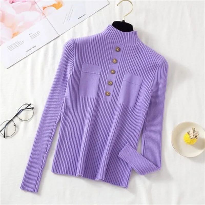 Knitted sweater womens long sleeved Half high collar knitting pullover wear sweater Korean style winter autumn tops turtleneck
Knitted sweater womens long sleeved Half high collar knitting pullover wear sweater Korean style winter autumn tops turtleneck