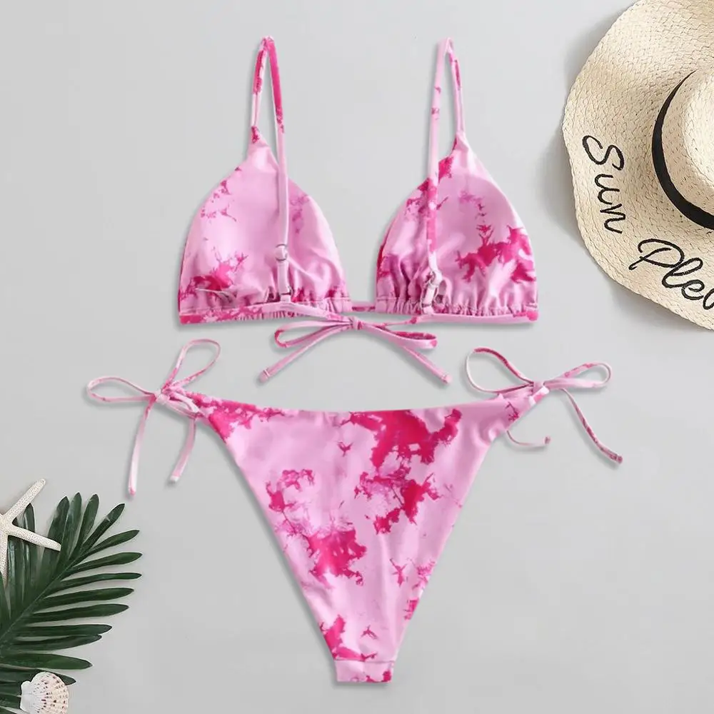 Sexy Bikini 2020 Minimalism Push Up Bikini Women Swimwear Swim suit Halter Top tie-dye Print Maillot Biquini Bathing Suits
Sexy Bikini 2020 Minimalism Push Up Bikini Women Swimwear Swim suit Halter Top tie-dye Print Maillot Biquini Bathing Suits