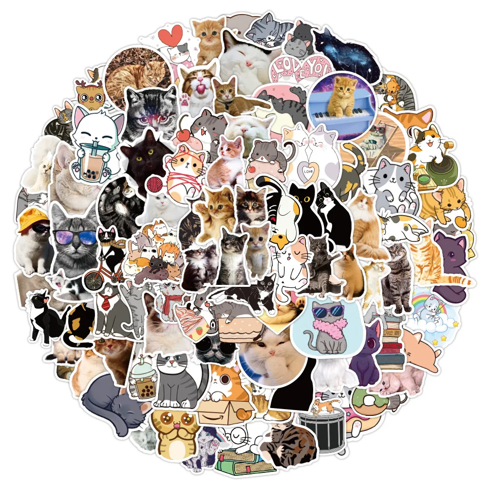 10/30/50PCS Cute Cat Cartoon Graffiti Stickers Personalized Decoration Motorcycle Luggage Waterproof Stickers Wholesale
10/30/50PCS Cute Cat Cartoon Graffiti Stickers Personalized Decoration Motorcycle Luggage Waterproof Stickers Wholesale