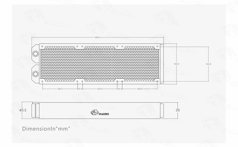 Bykski 38mm Thick 360mm 2 floors Heat Sink Copper Radiator Computer Water Coolant Liquid Heat Exchanger use for 3*12cm Fans
Bykski 38mm Thick 360mm 2 floors Heat Sink Copper Radiator Computer Water Coolant Liquid Heat Exchanger use for 3*12cm Fans