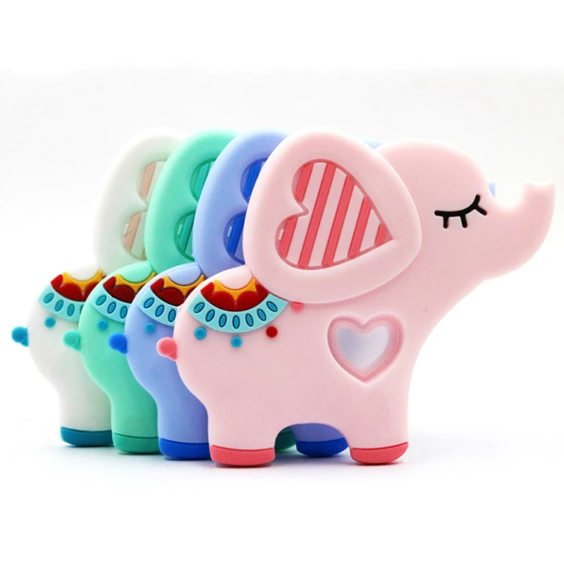 Food Grade Silicone Teethers DIY Animal Elephant Baby Teether Infant Baby Silicone Charms Kids Teething Gift Toddler Toys
Food Grade Silicone Teethers DIY Animal Elephant Baby Teether Infant Baby Silicone Charms Kids Teething Gift Toddler Toys